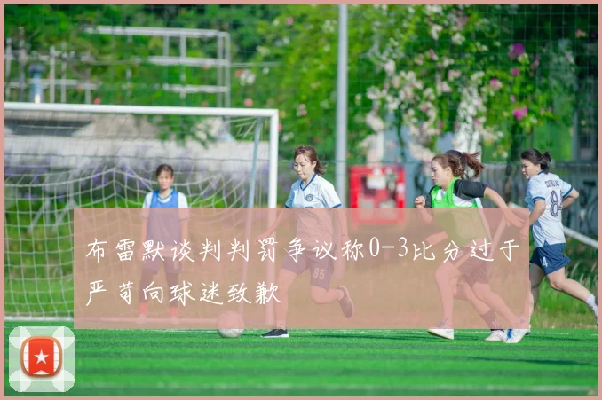 布雷默谈判判罚争议称0-3比分过于严苛向球迷致歉